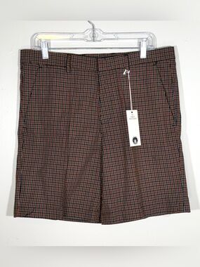 Hause of Deus Plaid Bermuda Shorts Men’s 34 NWT  Mod Y2K Alternative